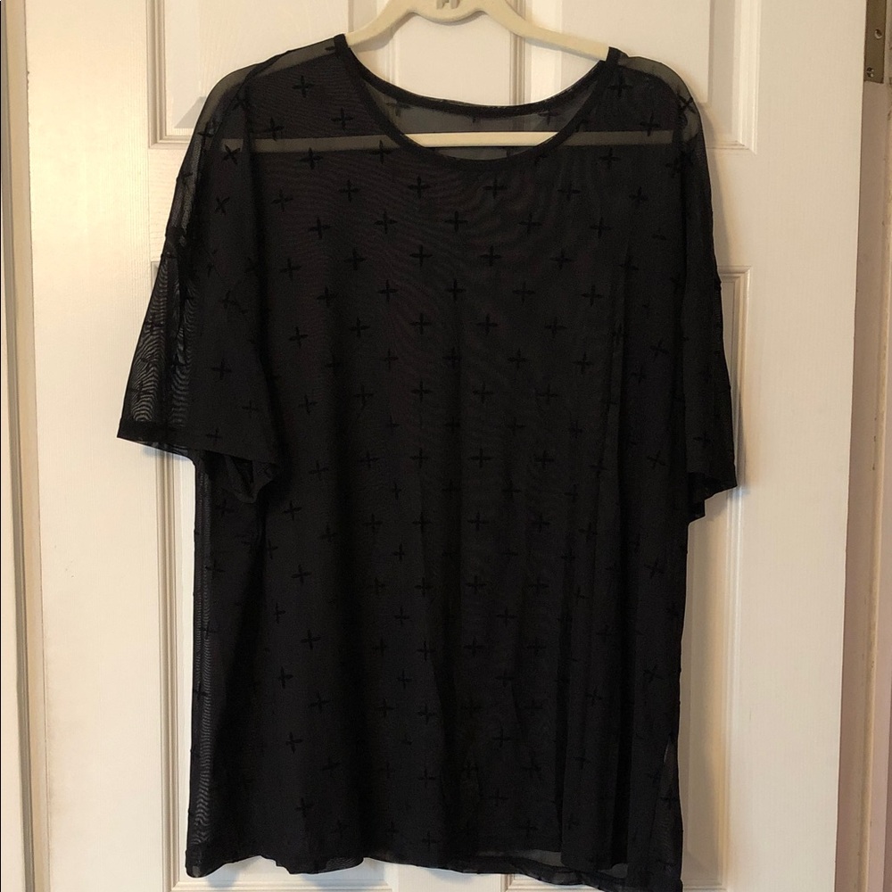 Black Sheer Shirt